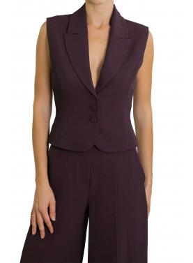 Gilet monopetto con rever e chiusura a tre bottoni Imperial